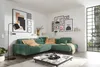 KAWOLA Sofa DELIA Ecksofa Feincord grün mit motorischem Produktbild-Vorschau 1