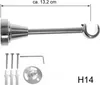 A single curtain rod bracket with included hardware, shown against a white background. Produktbild-Vorschau