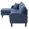 Narożna sofa Merax w kształcie litery L z leżanką, Podgląd zdjęcia produktu 12
