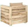 vidaXL 2-tlg. Garten-Lounge-Set mit Kissen Grün Produktbild-Vorschau 4