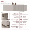 TIGO 1D2S Waschbeckenunterschrank Kaschmir 140 cm 2 Produktbild-Vorschau 6
