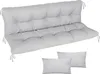 Hollywoodschaukel Auflage, 180x50x50, Grau, Produktbild-Vorschau 1