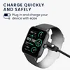 kwmobile Smartwatch Ladekabel für Nerunsa P66D / NiUFFiT Produktbild-Vorschau 2