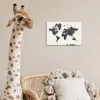 MuchoWow® Poster Weltkarte - Zahlen - Weiß 30x20 cm - Produktbild-Vorschau 7