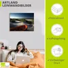 ARTland Leinwandbild Rotes Boot am Strand... Größe: 80x60 Produktbild-Vorschau 3