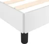 vidaXL Rám postele s čelom bez matraca biely 120x200 cm Náhľad obrázku produktu 5