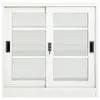 vidaXL Armoire à portes coulissantes blanche 90x40x90 cm Voir les images du produit 1