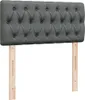vidaXL Boxspringbett mit Matratze Dunkelgrau 100x200 cm Produktbild-Vorschau 7