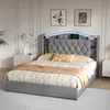 Letto matrimoniale ProximaX 140x190 cm, tessuto in velluto Anteprima dell’immagine prodotto 4