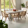tectake® Armlehnstuhl Lissy Boho-Stil 59 x 56,5 x 82,5 cm, Produktbild-Vorschau 8