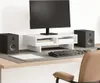 vidaXL Stojan na monitor bílý 50x27x15 cm Materiál na bázi Náhled obrázku produktu 2