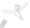 Briloner Deckenventilator mit Licht Fernbedienung Ø78x26cm Produktbild-Vorschau 1