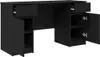 vidaXL Schreibtisch Schwarz Eichen-Optik Holzwerkstoff Produktbild-Vorschau 5