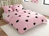 Pościel polibawełniana CORAZON POLY różowa 70x90 + 140x200 Podgląd zdjęcia produktu 2