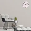 Wanduhr aus Glas Rund fi 30 Pastellrosa Blumen Quarz Deko Produktbild-Vorschau 2