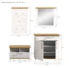 Garderobe Set 4-teilig "Mirano" weiß Lärche und Eiche Produktbild-Vorschau 9