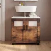 VCM Waschbeckenunterschrank, Holz Badschrank mit 2 Produktbild-Vorschau 3