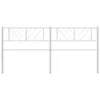 The Living Store Kopfteil Metall Weiß 200 cm Produktbild-Vorschau 4