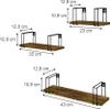 Mensola Vicco Fyrk Legno antico 3 parti, Model 49331 Anteprima dell’immagine prodotto 3