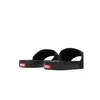 A pair of black Vans La Costa Slide-On sandals shown from a side angle against a white background. Anteprima dell’immagine prodotto