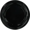 A top-down view of a single black lid. Produktbild-Vorschau