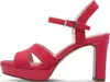 Tamaris Damen Sandalette Leder Cut-Outs Plateau High Heel Produktbild-Vorschau 4