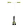 A white stunt scooter with green and black accents is shown against a white background. Náhled obrázku produktu