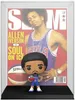A Funko Pop! figure of Allen Iverson in front of a magazine cover featuring him. Anteprima dell’immagine prodotto