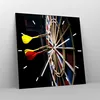 Wanduhr - Quadrat - Glasuhr - Pfeil Darts Spaß Schild - Produktbild-Vorschau 4