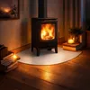 Glasplatte Viertelkreis – Glasbodenplatte Kamin Produktbild-Vorschau 3