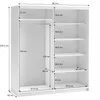 BEAUTYSOFA | Schwebetürenschrank HELA 180 cm Schwarz – Produktbild-Vorschau 7