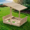 Flumi Bac à sable avec couverture Bancs et toit solaire Voir les images du produit 12