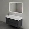 doporro Mobile Bagno Sospeso Mobiletto Sottolavabo da 120 Anteprima dell’immagine prodotto 2