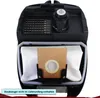 A close-up view of the inside of a vacuum cleaner, showing a dust bag and filter. Produktbild-Vorschau