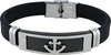 Akzent Silikon Armband "Rylan" mit Edelstahlelemente, Produktbild-Vorschau 1