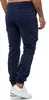Tazzio Pantaloni cargo da uomo Regular Fit 16610 Blu navy Anteprima dell’immagine prodotto 7