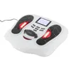 A white electronic foot massager with black foot pads and red lights. Podgląd zdjęcia produktu