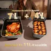 WELLENT XXL Heißluftfritteuse 11L Dual Zone, Airfryer 2600W Produktbild-Vorschau 2