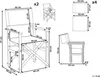 BELIANI Gartenstühle 2er Set Dunkles Akazienholz mit Produktbild-Vorschau 3