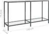 vidaXL Konsolentisch Transparent 140x35x75,5 cm Hartglas Produktbild-Vorschau 7