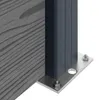 vidaXL zaunset 180 x 105 cm WPC und Aluminium Grau Produktbild-Vorschau 5