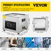 A collage of product images and specifications for an ultrasonic cleaner. Náhľad obrázku produktu