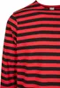 Urban Classics Regular Stripe LS rouge vif/noir - M Voir les images du produit 9