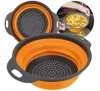 Skládací kuchyňské sítko 24 cm silikonové s držadly Náhled obrázku produktu 3