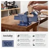 tectake® Schraubstock aus Gusseisen 3 Anschraublöcher Produktbild-Vorschau 2