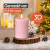 Meisterhome® 3er-Set Flammenlose LED Kerzen Rustik mit Produktbild-Vorschau 3