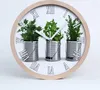 Holzuhr 20fi cm wanduhr - weiße Spitzen - aromatische Produktbild-Vorschau 1