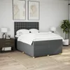 Boxspringbett mit Matratze Dunkelgrau 140x200 cm Stoff Produktbild-Vorschau 4