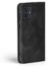 A black flip cover case for a smartphone is shown from the side. Produktbild-Vorschau
