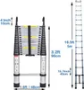 Teleskopický rebrík s hákom - 5 m - Multifunkčný skladací Náhľad obrázku produktu 2